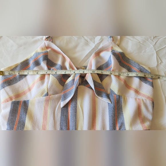 Womens Trixxi Wide Leg Sleeveless Striped Romper - Large - Picture 7 of 9